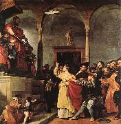Lorenzo Lotto St Lucy before the Judge oil painting on canvas